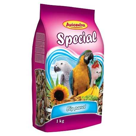 AVICENTRA špeciál pre veľké papagáje 1kg